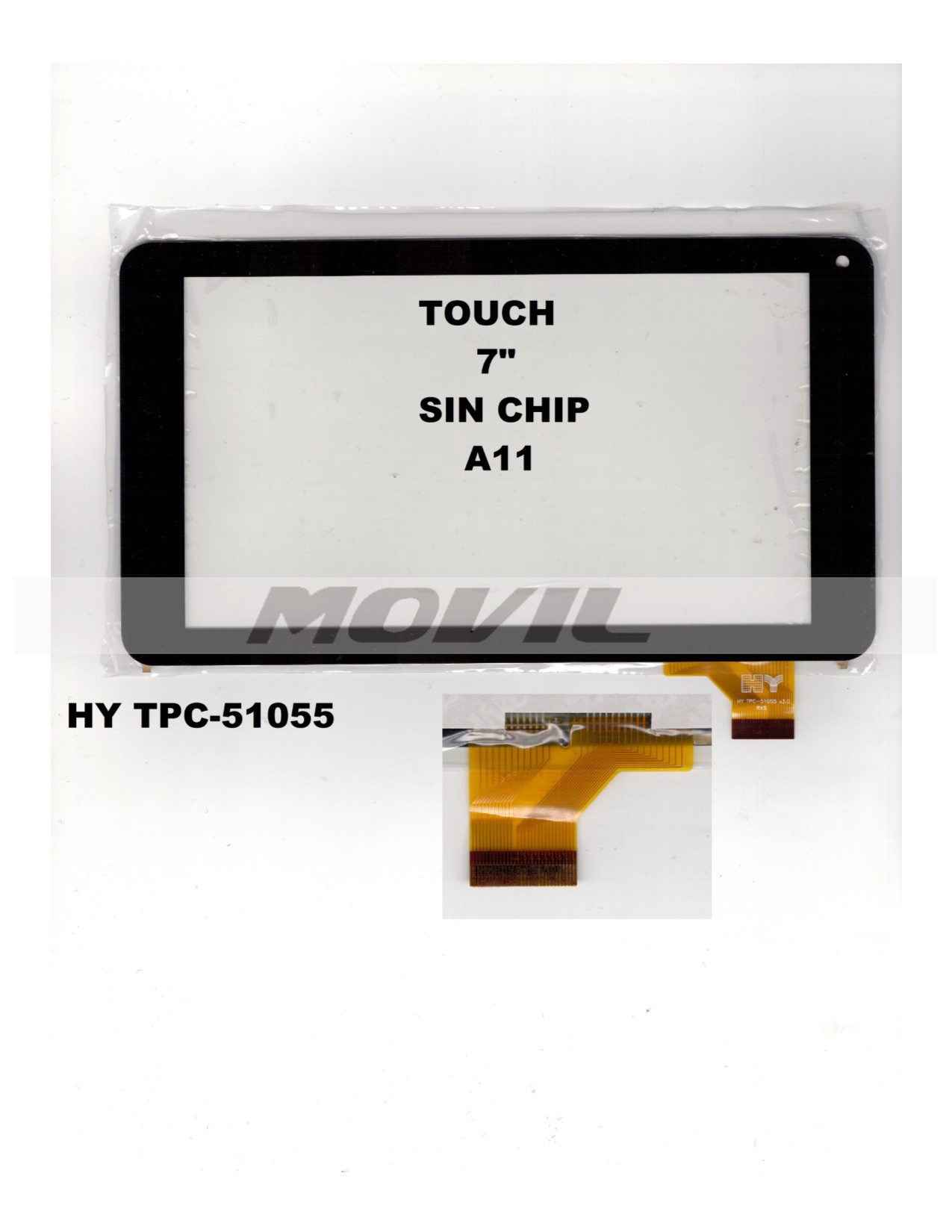 Touch tactil para tablet flex 7 inch SIN CHIP A11 HY TPC-51055